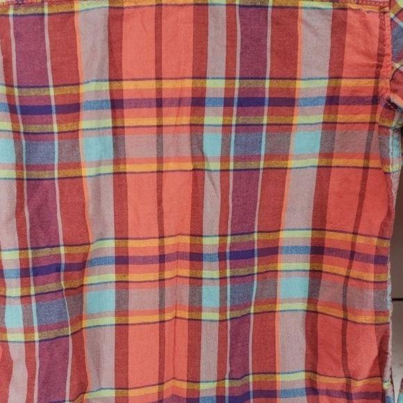 Carters Red Plaid Long Sleeve Button Down - Picture 6 of 6